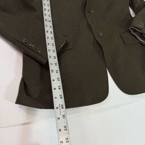 Oscar De La Renta Jacket Mens 42R Sport Coat Wool Cashmere Brown 2 Button - Picture 3 of 11